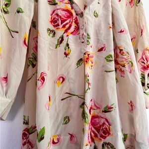 Floral Silk Blouse by Joie